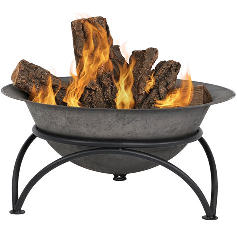 It burns wood and is well enclosed, so fire sparks or embers it is made from cast iron and features attractive cutouts on the firebox that makes the fire pit look more alive when burning at night. Outdoor Fireplace Gray Cast Iron Bowl Portable Camping Wood Burning Fire Pit NEW 815008026699 | eBay