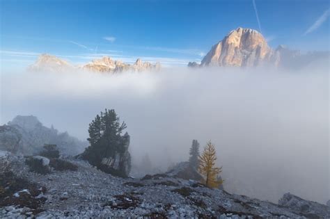 Premium Photo Dolomites Sunrise At Cinqui Torri