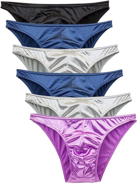 Barbra Mens Satin Bikini Briefs Panties S To Xl Silky Sexy Mens Underwear Pac Ebay