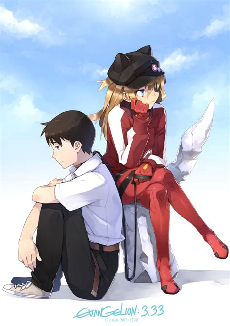 Souryuu Asuka Langley And Ikari Shinji Neon Genesis Evangelion And 2