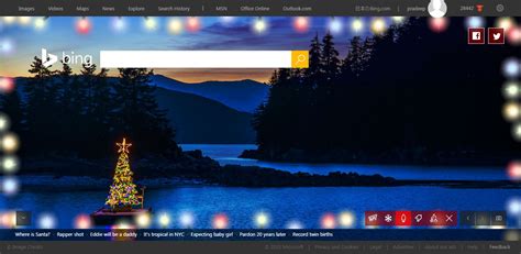 Check Out Microsoft Bings Homepage Experience For Christmas Mspoweruser