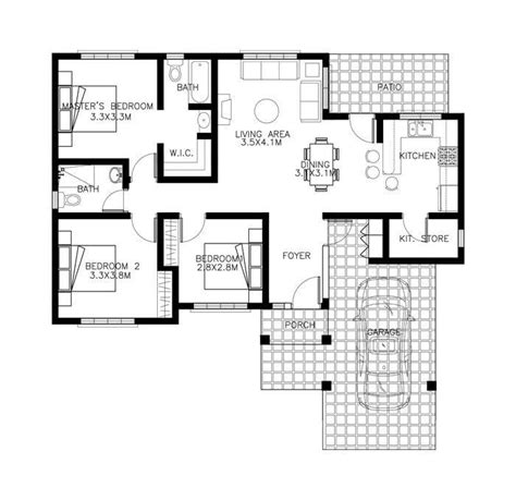 Bungalow House Floor Plan In The Philippines Pinoy House Designs