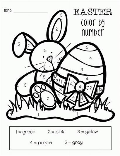 Easter Numbers Printable Coloring Pages