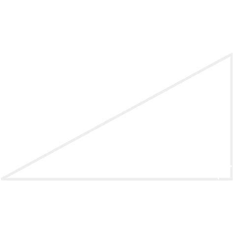 Right Angled White Triangle Png A Triangle Is A Polygon With Three