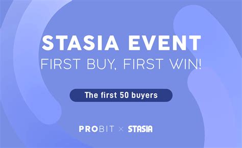 Stasia Stasia Event Earn 2000 Stasia During The Ieo Probit