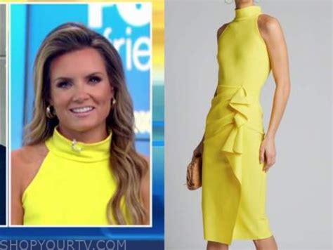 Jillian Mele Fox And Friends Yellow Halter Dress Fashion Clothes