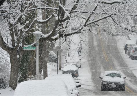 Baltimore Maryland Snow Storm Shows Winter Or Spring Snow Worries Are