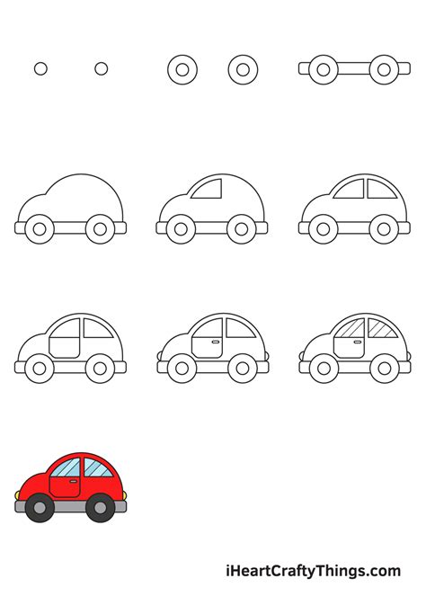 How To Draw A Car Step By Step Guide Hong Thai Hight Shool