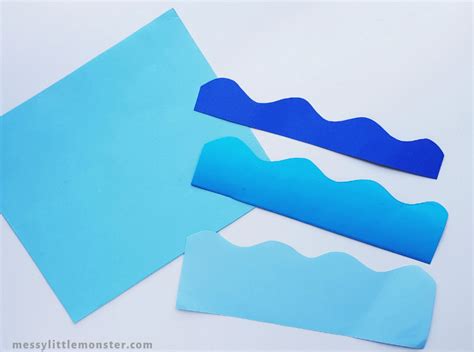 Cute Ocean Paper Craft Template Included Messy Little Monster