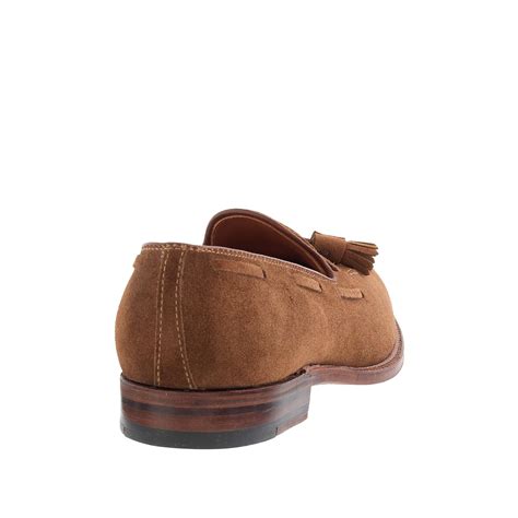 Lyst Alden Suede Tassel Loafers In Brown For Men