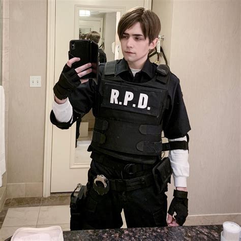 Resident Evil Remake Leon Scott Kennedy Rpd Cosplay Costume Outfit