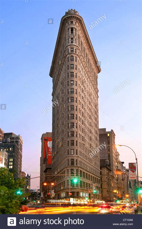 Dusk View Of The Flatiron Building Originally Called The