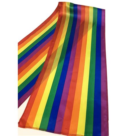10x Rainbow Scarf Wrap Holiday Pride Parade T Costume Party 30cm X