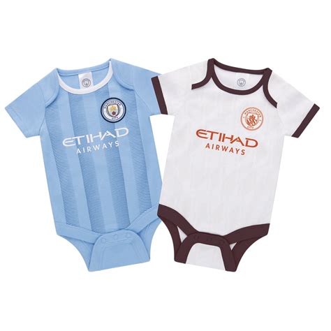 Manchester City Baby 2 Pack 2324 Bodysuit Official Man City Store