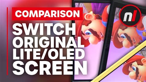 Nintendo Switch Oled Screen Comparison Oled Lite Original Youtube