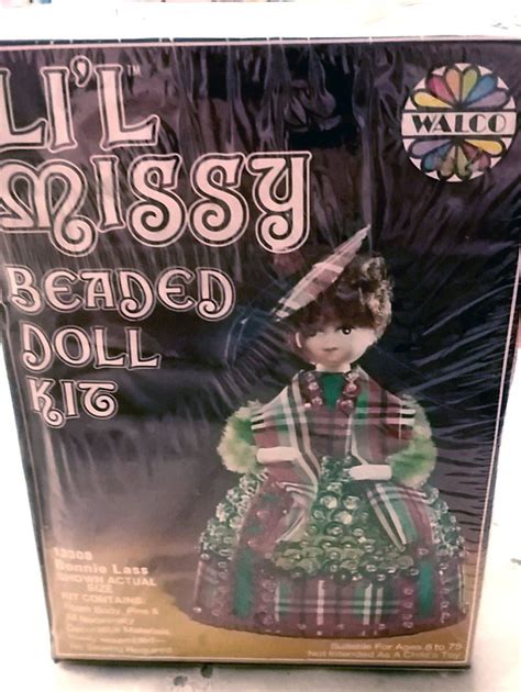 1974 li l missy beaded doll kit 13308 bonnie lass unopened in original box walco ages 8 75 by