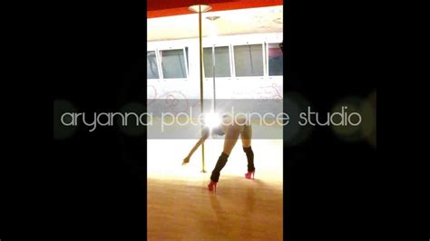 Aryanna Poledance Basic And Beginner Pole Dance Routine Youtube