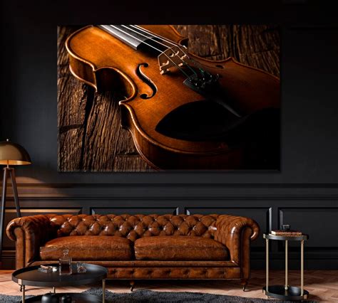 Violin Wall Art Canvas Violin Canvas Print Etsy