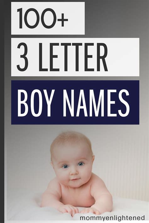 100 Three Letter Boy Names Includes Meanings And Origins Boy Names