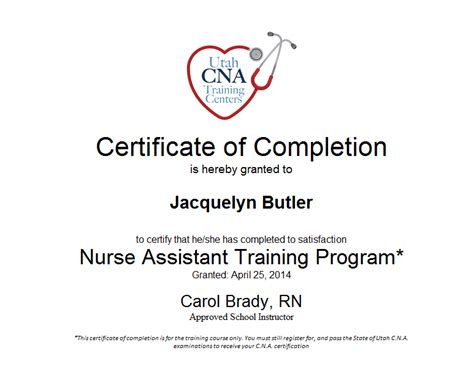 Adventures Of Becoming A Nurse Certificate Of Completion Nurse