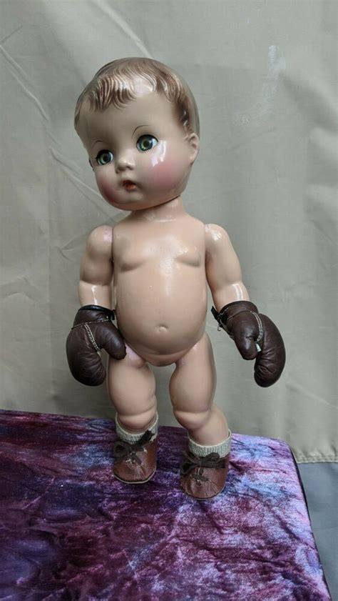 Vintage Composition Effanbee Candy Kid Doll 13 The Champ Boxer