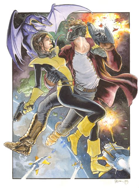 Kitty Pryde And Star Lord By Daniel Govar In Brian Keohans Guardians