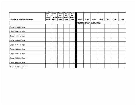 30 Free Blank Chart Templates Example Document Template