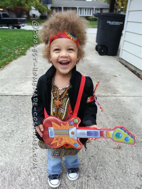 Homemade Jimi Hendrix Costume For A Boy Toddler Halloween Costumes