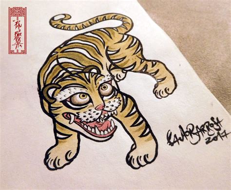 Tiger Tattoo Flash Art By Paulo Barbosa Ariuken Art On Facebook And