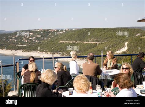 Perched among the pines above Lake Travis, the Oasis is a popular spot