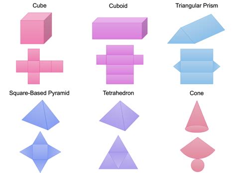 Nets Of 3d Shapes Worksheets Questions And Revision Mme