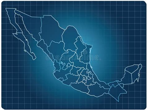 Mapa México 3d Ilustración Del Vector Ilustración De Diseño 33107584
