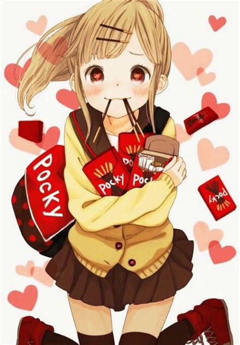 Pocky Anime Girl Cute Anime Pinterest