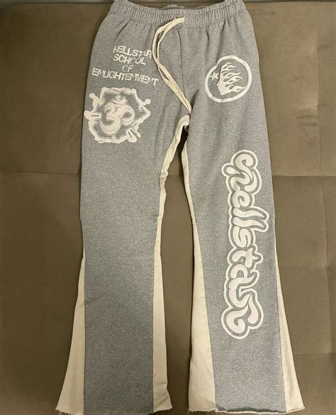 Streetwear Hellstar Flare Pants Large Grey Grailed