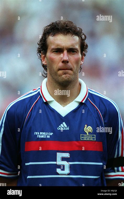 Laurent Blanc France And Marseille 30 June 1998 Stock Photo Alamy