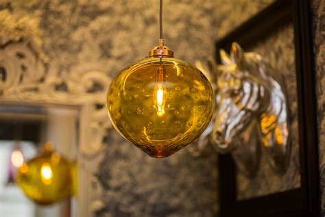 Exquisite Glass Pendant And Wall Lights Handblown In England