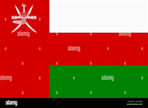 Flag Of Oman Omani National Banner And Patriotic Symbol Official
