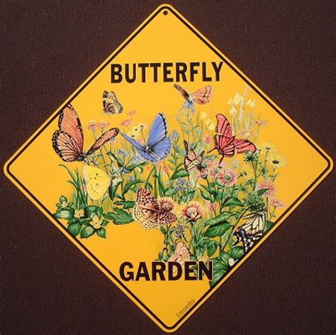 Butterfly Garden Sign 16 12 By 16 12 New Decor Butterflies Etsy