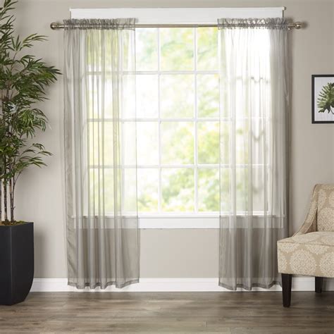 Window treatment kitchen valances give a romantic and airy look to a room by allowing sunlight to pass through the curtains. Wayfair Basics Wayfair Basics Solid Sheer Curtain Panels & Reviews | Wayfair.ca