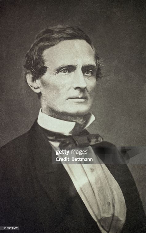 Head And Shoulder Portrait Of Jefferson Davis As A Young Man He