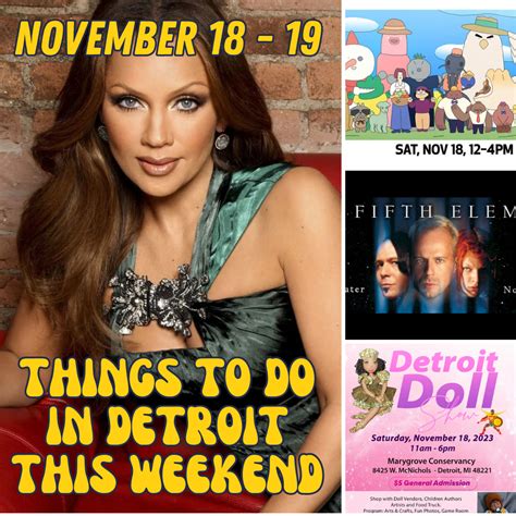 detroit events detroit doll show vanessa williams and more