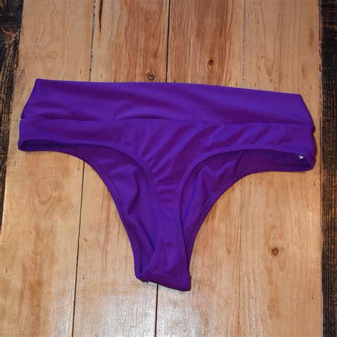 Hot Pink High Waist Thong Bikini Bottom Etsy Australia