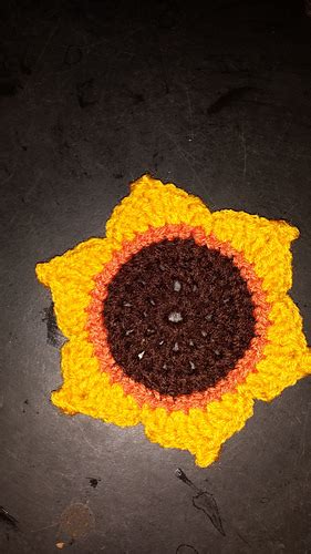 Ravelry Sunflower Coasters Pattern By Raechel Kammers