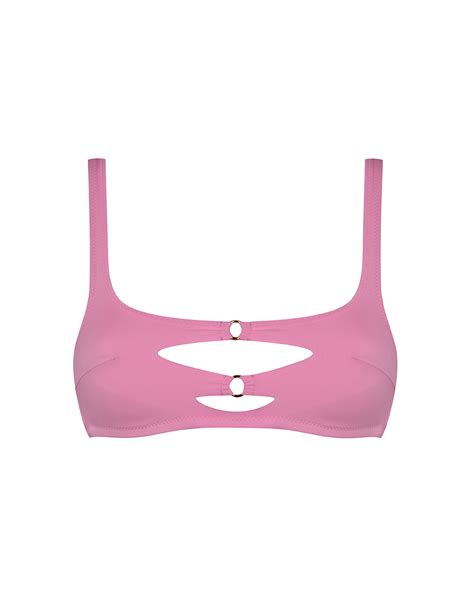 Sammie Bikini Top In Pink By Agent Provocateur