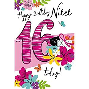 Many happy birthdays to you my beautiful niece! NIECE 16th Happy Birthday Card - 16 Today: Amazon.co.uk: Office Products