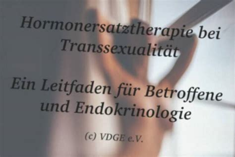 Hormonersatztherapie Bei Transsexualität Ein Leitfaden Für Betroffene