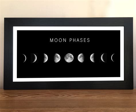 Moon Phases Framed Print
