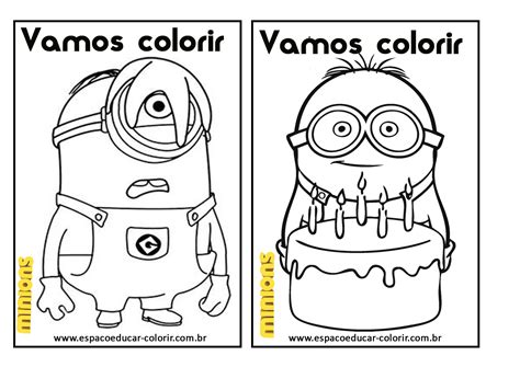 Livro De Colorir Dos Minions Grátis Para Imprimir Revista De Colorir