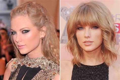 What 19 Celebrities Look Like With And Without Bangs Celebrity Bangs