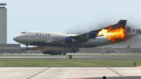 Terrifying Moments As Boeing 747 Emergency Landing Due To Engine